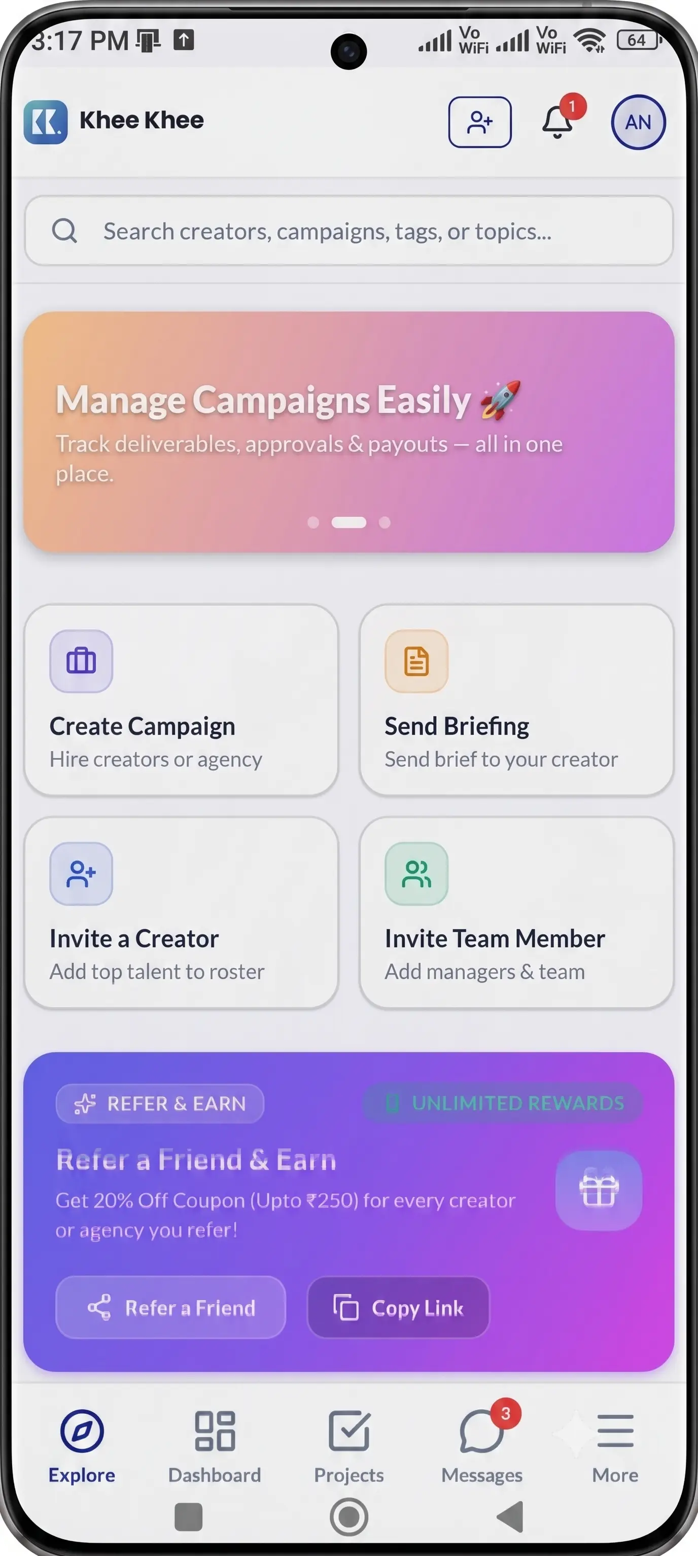 Agency Platform Screenshot - Management CRM