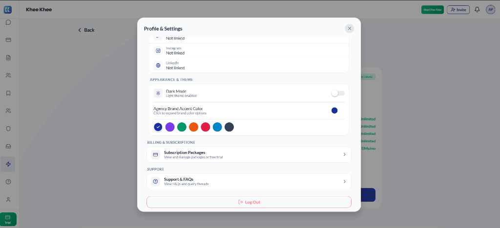 Khee Khee Profile & Settings