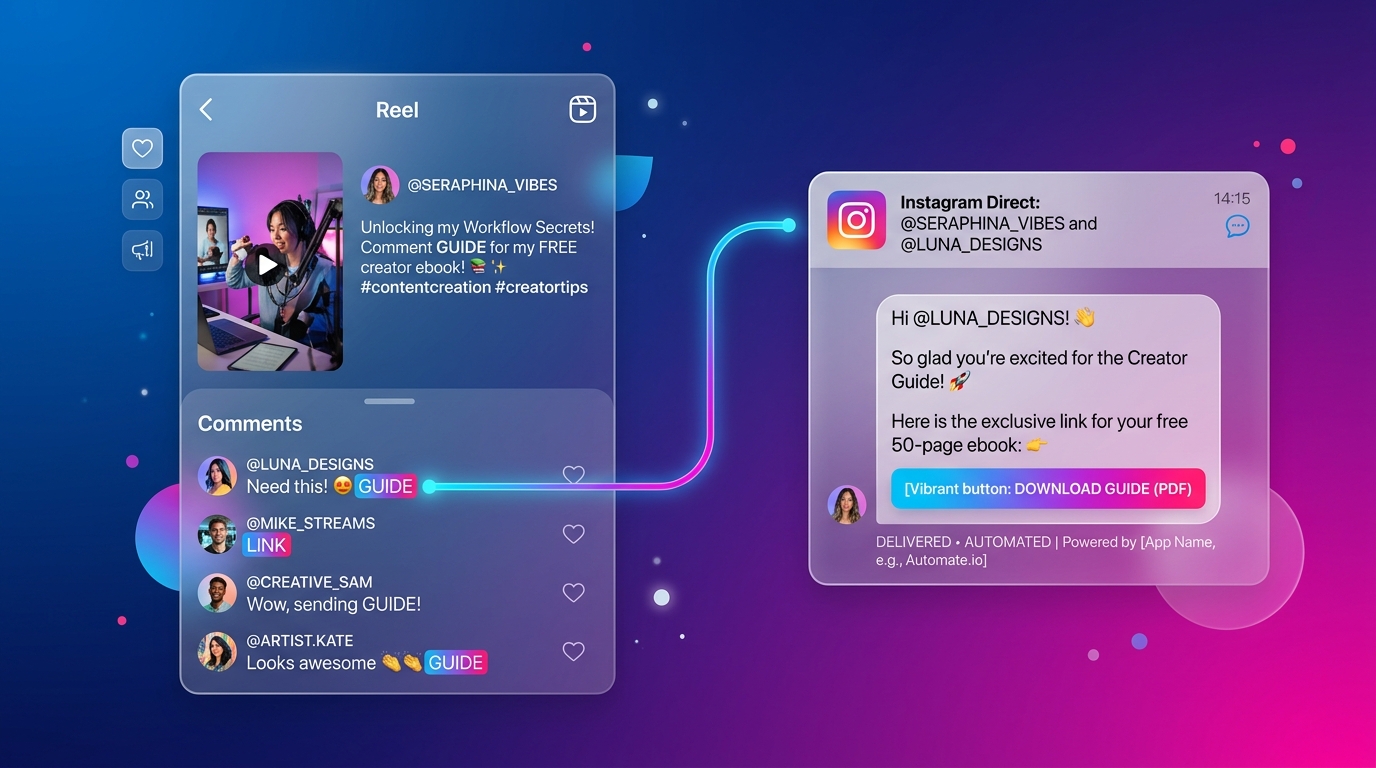Visualizing Instagram Reel Comment Automation and Direct Message Delivery Workflow